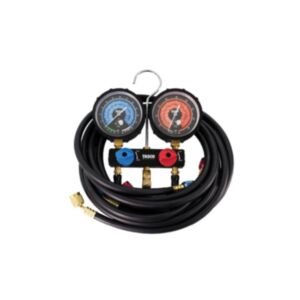 TASCO BLACK เกจวัดน้ำยาแอร์ พร้อมสายชาร์จน้ำยาและบอลวาล์ว รุ่น TB125BV