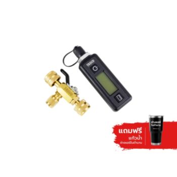 TASCO ดิจิตอลไมครอนเกจพร้อมบอลวาล์ว TB635 T-VAC MINI-BV-SET