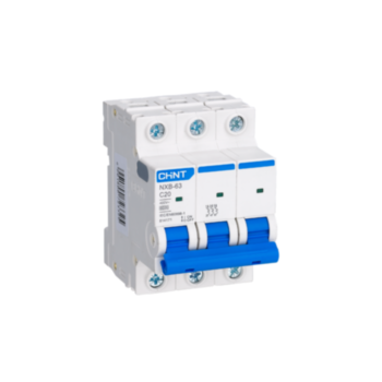 CHINT เซอร์กิตเบรกเกอร์ลูกย่อย (MCB) รุ่น NXB-63 3P 6kA พิกัดไฟ C63