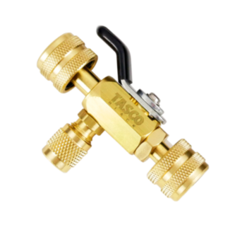 TASCO BLACK สามทางพร้อมบอลวาล์ว Connector With Ball Valve 1/4" รุ่น TB635