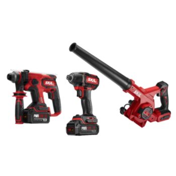 [ชุดพิเศษเครื่องมือ Power Tools สำหรับงานแอร์] SKIL สว่านโรตารี่ไร้สาย RH1704SE20 + ไขควงกระแทกไร้สาย ID5739SE20 + เครื่องเป่าลมไร้สาย JB4712SE10