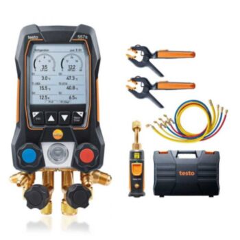 TESTO 557s เกจวัดน้ำยาแอร์ Smart Digital Vacuum Kit With Filling Hoses สำหรับงาน HVAC | Bluetooth