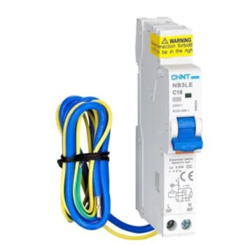 CHINT เบรกเกอร์กันดูด 208026 NB3LE 1P+N C25 30mA 6kA Type AC